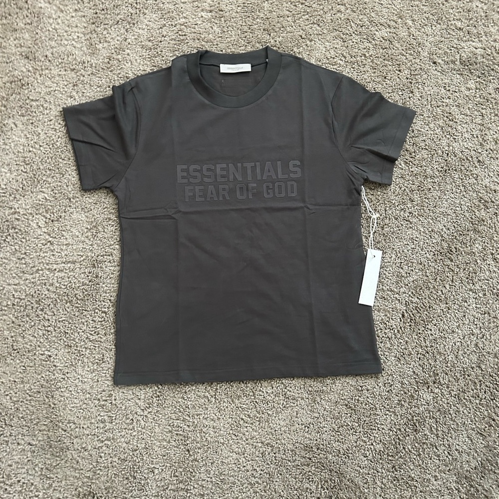 Essentials Gray Short Sleeve Tee with Subtle Logo